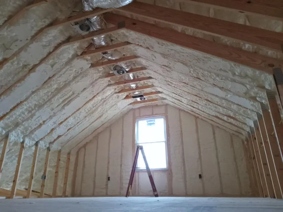 Spray foam roofing application for Crawl Space Insulation project in Dalton